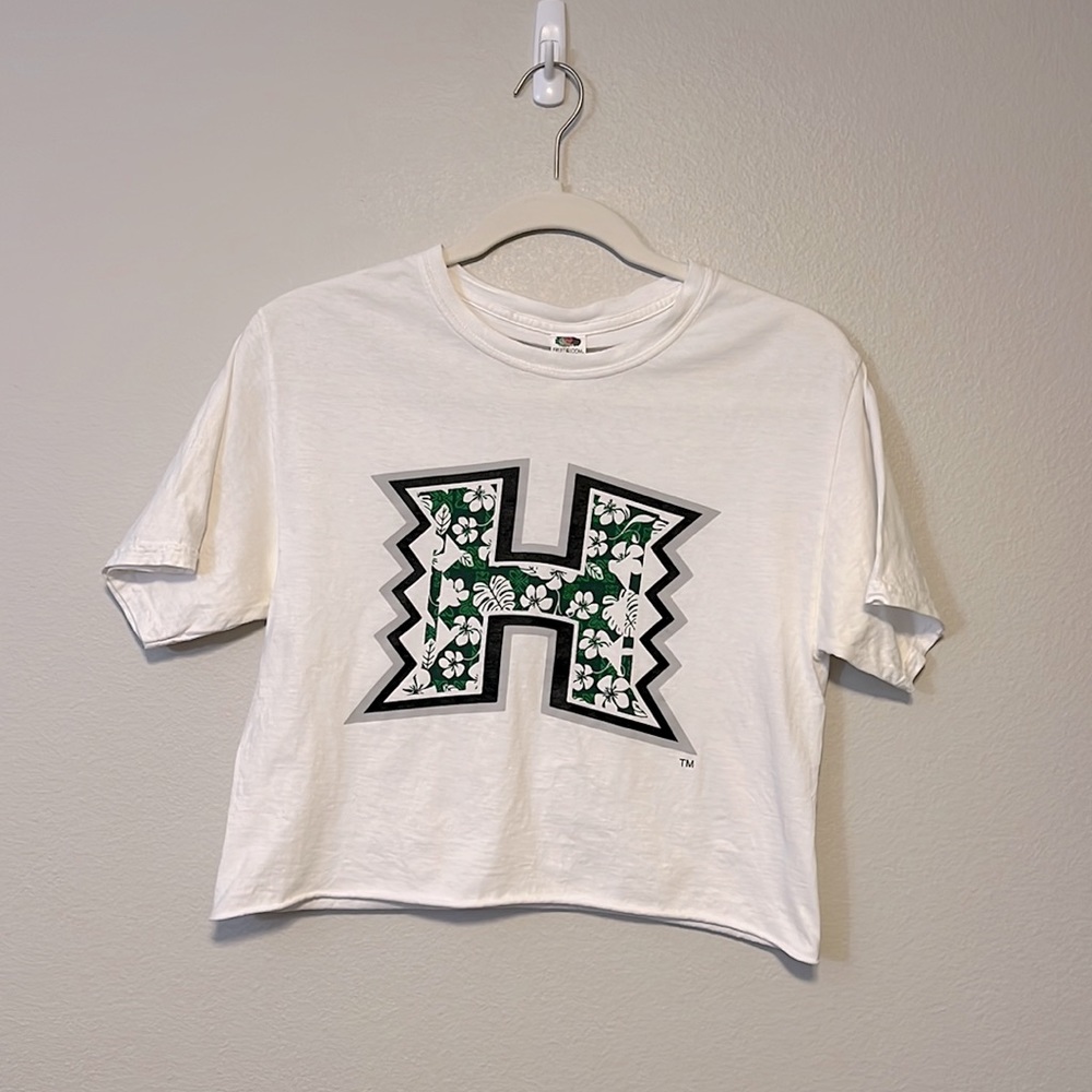 🌺University of Hawaii Crop Top, Size S, White